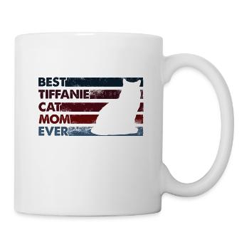 Beste Mutter Aller Zeiten - Tiffanie Katze - Tasse - Weiß - Rechts