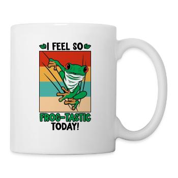Red Eyed Tree Frog Cute Rainforest Amphibian - Mug - white - Right