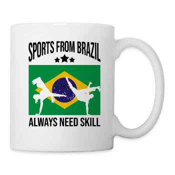 Instruments de capoeira pour la danse brésilienne - Mug blanc - blanc - Droite
