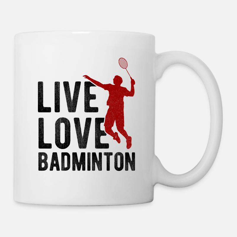 Badminton - Tasse - Weiß