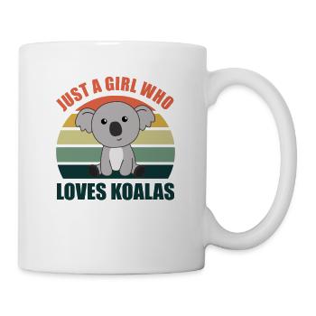 Seulement une fille qui aime les koalas - koala mignon - Mug blanc - blanc - Droite