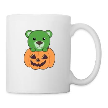 Bear in Pumpkin Cute Bears Happy Halloween - Mug - white - Right