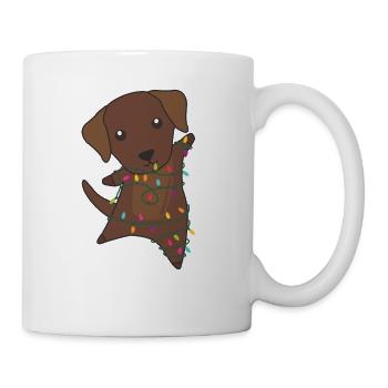Labrador Christmas Snow Winter Animals Dogs - Mug - white - Right