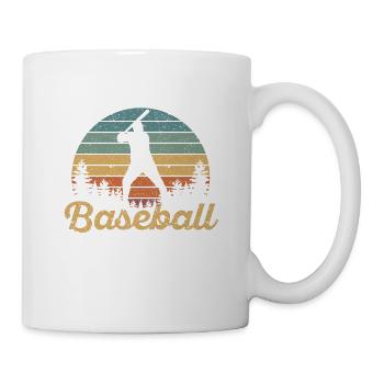 Old school is important, but baseball is important - Mug - white - Right