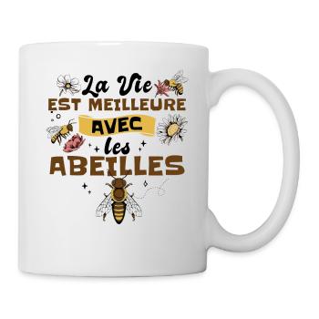 Apiculteur Graphique Abeilles Drôle - Mug blanc - blanc - Droite