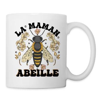 La Maman Abeille - Mug blanc - blanc - Droite