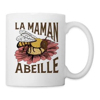 La Maman Abeille - Mug blanc - blanc - Droite