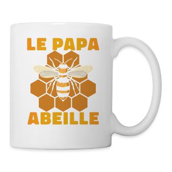 Papa Abeille | Apiculteur - Mug blanc - blanc - Droite
