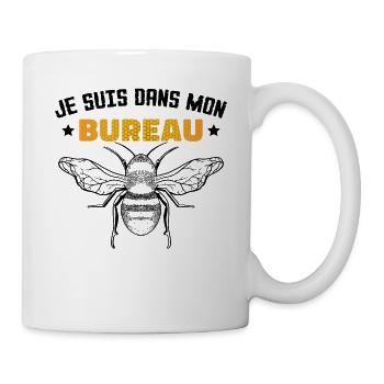 Je Suis Dans Mon Bureau - Mug blanc - blanc - Droite