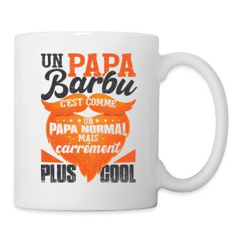 Papa Barbu Papy Barbe - Mug blanc - blanc - Droite
