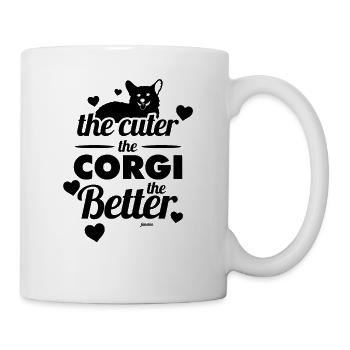 Corgi pet cute - Mug - white - Right