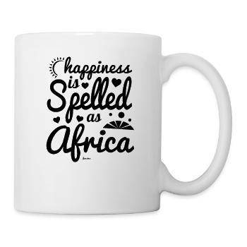 Le bonheur en Afrique - Mug blanc - blanc - Droite