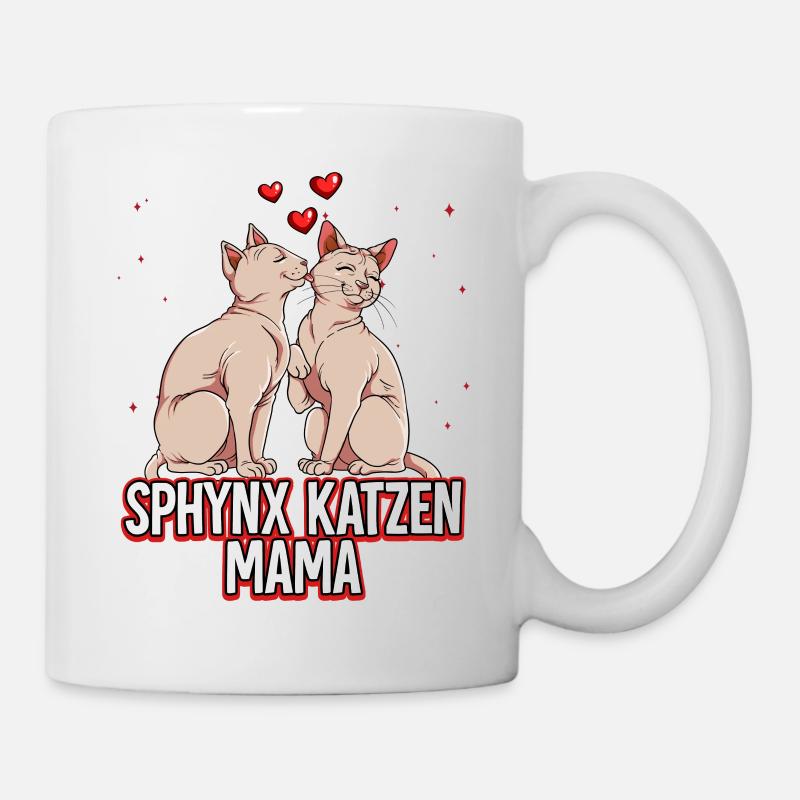 Sphynx Katzen Mama - Tasse - Weiß