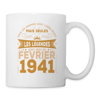 Les Légendes Sont Nées En Février 1941 - Mug blanc - blanc - Droite