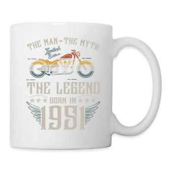 L'homme Le Mythe La Légende Né En 1951 Cadeau - Mug blanc - blanc - Droite