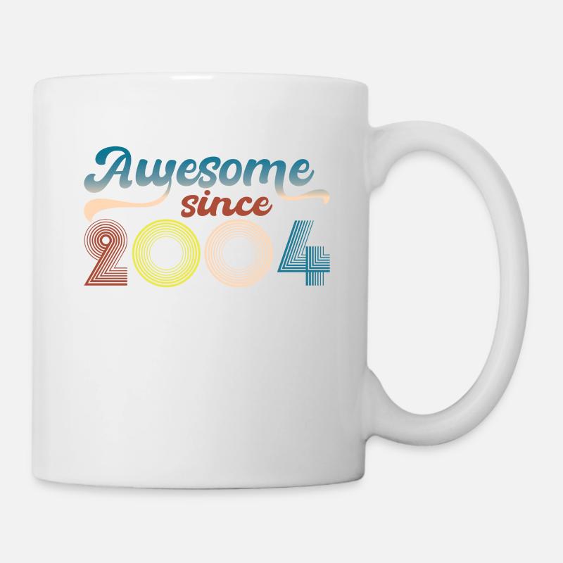 Fantastisch Seit 2004 Retro 19. Bitrthday - Tasse - Weiß