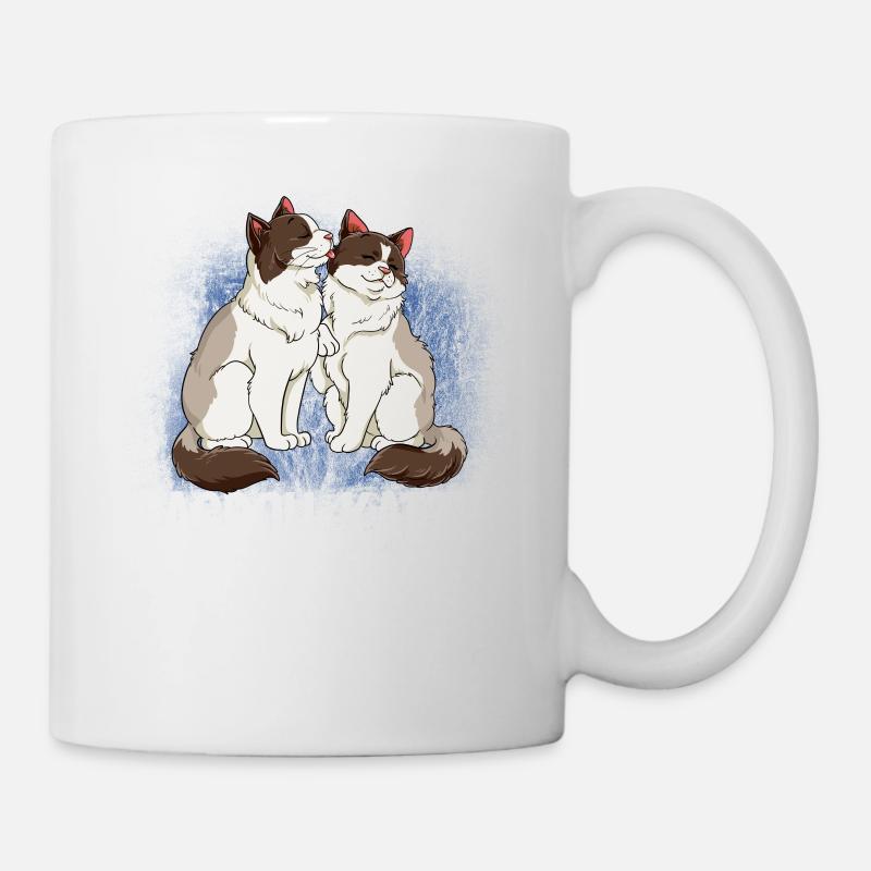 Ragdoll Katze - Tasse - Weiß