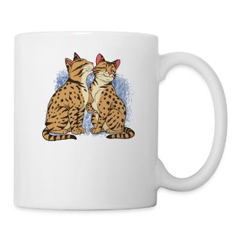 Savannah Katze - Tasse - Weiß - Rechts