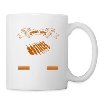 BARBECUING IS AN ART FORM - Mug - white - Right