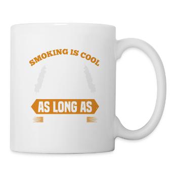 SMOKING IS COOL AS LONG AS IT IS MEAT - Mug - white - Right