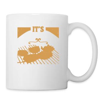 ES IST BARBECUE, MUTIGEN GLAUBEN ZU HABEN - Tasse - Weiß - Rechts