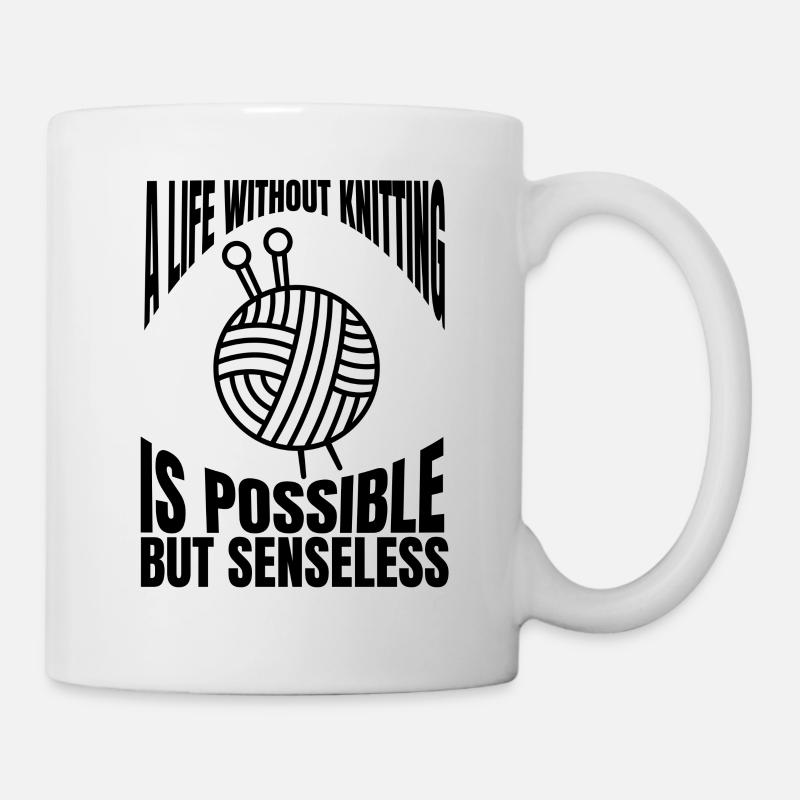 Stricken Schneider Strickerin Schneiderin Häkeln - Tasse - Weiß