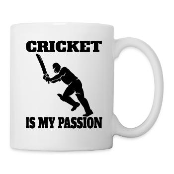 Kricketteam Cricket Kricket Kricketmannschaft - Tasse - Weiß - Rechts
