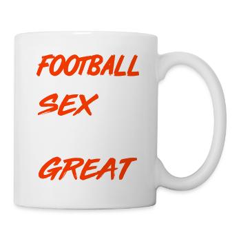 Le football, c’est comme le sexe quand c’est mauvais, c’est génial - Mug blanc - blanc - Droite