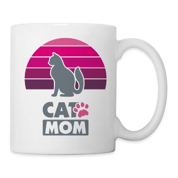 Katzenmutter - Tasse - Weiß - Rechts
