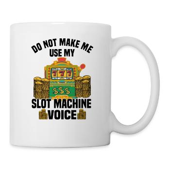 Casino Gambling Slot Machine Card Game - Mug - white - Right