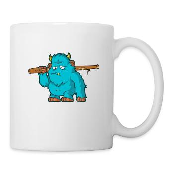 Bassoonist Monster carries an Bassoon for - Tasse - Weiß - Rechts