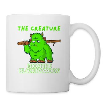 The Creature from the Black Bassoon brings humor - Tasse - Weiß - Rechts