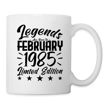 Geboren 1985. Geburtstagsgeschenk. - Tasse - Weiß - Rechts