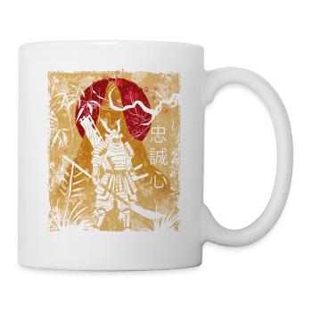 Samouraï Art Japonais Vintage Fighter Rétro - Mug blanc - blanc - Droite