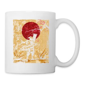 Samouraï Art Japonais Vintage Fighter Rétro - Mug blanc - blanc - Droite
