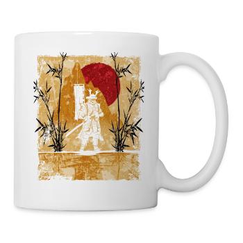 Samouraï Art Japonais Vintage Fighter Rétro - Mug blanc - blanc - Droite