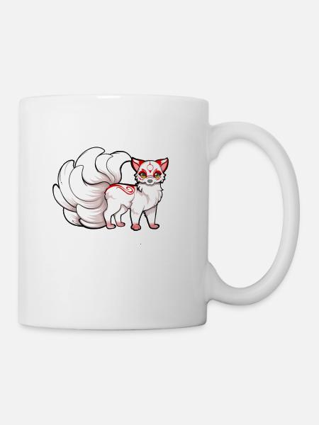 Kawaii Kitsune - Tasse - Weiß