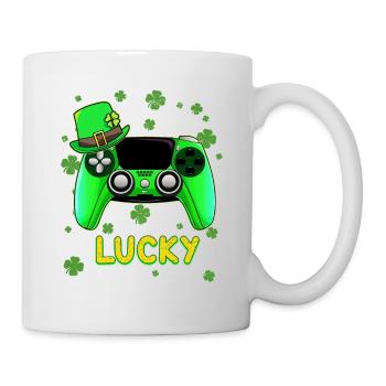 Lucky St Patrick’s Day Green Controller Gamer - Mug blanc - blanc - Droite