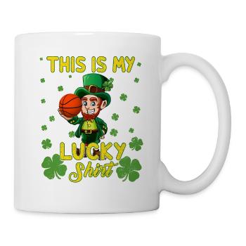 Lucky St Ptricks Day Leprechaun Kids Basketball - Mug blanc - blanc - Droite