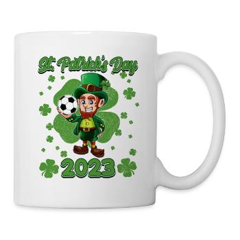 Mignon St Patrick 2023 Enfants Soccer Ball Green Leprec - Mug blanc - blanc - Droite