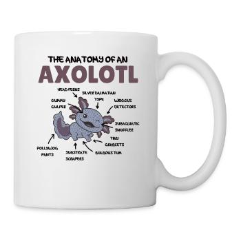 Axolotl Explication Anatomie d’un Axolotl - Mug blanc - blanc - Droite