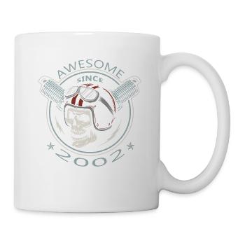 Awesome since 2002, biker's birthday - Mug - white - Right