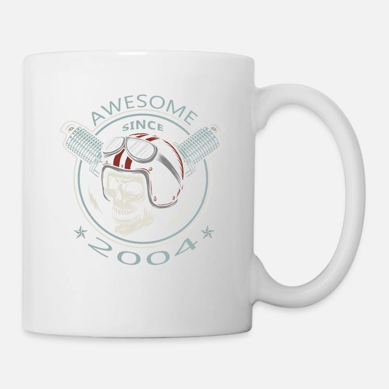 Awesome since 2004, biker's birthday - Mug - white