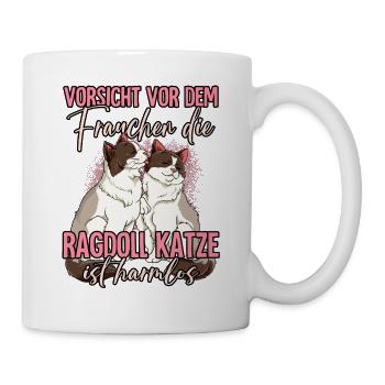 Ragdoll Katzen - Tasse - Weiß - Rechts