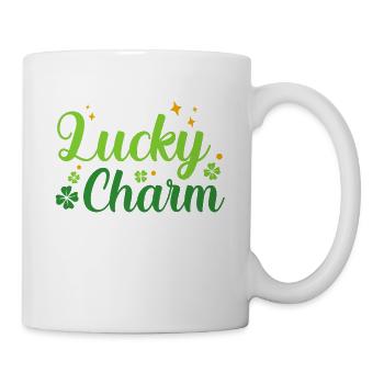 Mama's Glücksbringer Kleeblatt St. Patrick's Day - Tasse - Weiß - Rechts