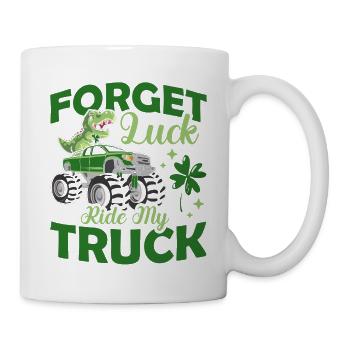 Oubliez le bonheur Montez mon camion Dinosaur St. - Mug blanc - blanc - Droite