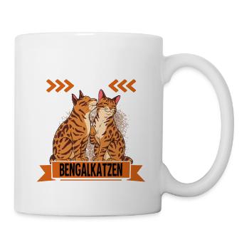 Bengalkatze - Tasse - Weiß - Rechts