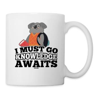 Schule Koala Nerd Schüler lernen Streber - Tasse - Weiß - Rechts