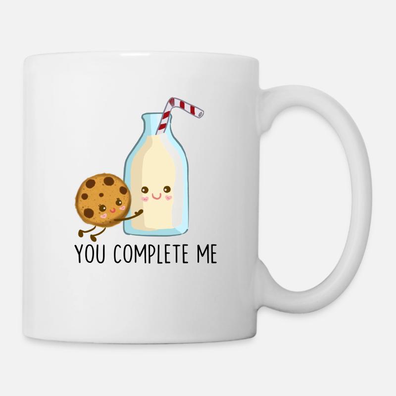 Du vervollständigst mich - Tasse - Weiß