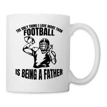 Footballspieler Footballteam Vater Footballtrainer - Tasse - Weiß - Rechts